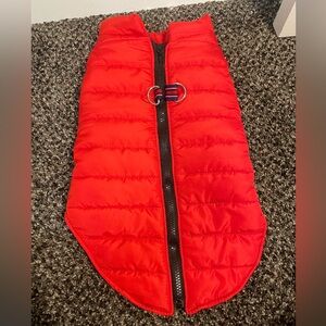 Dog Puffer Jacket with Leash Attachment